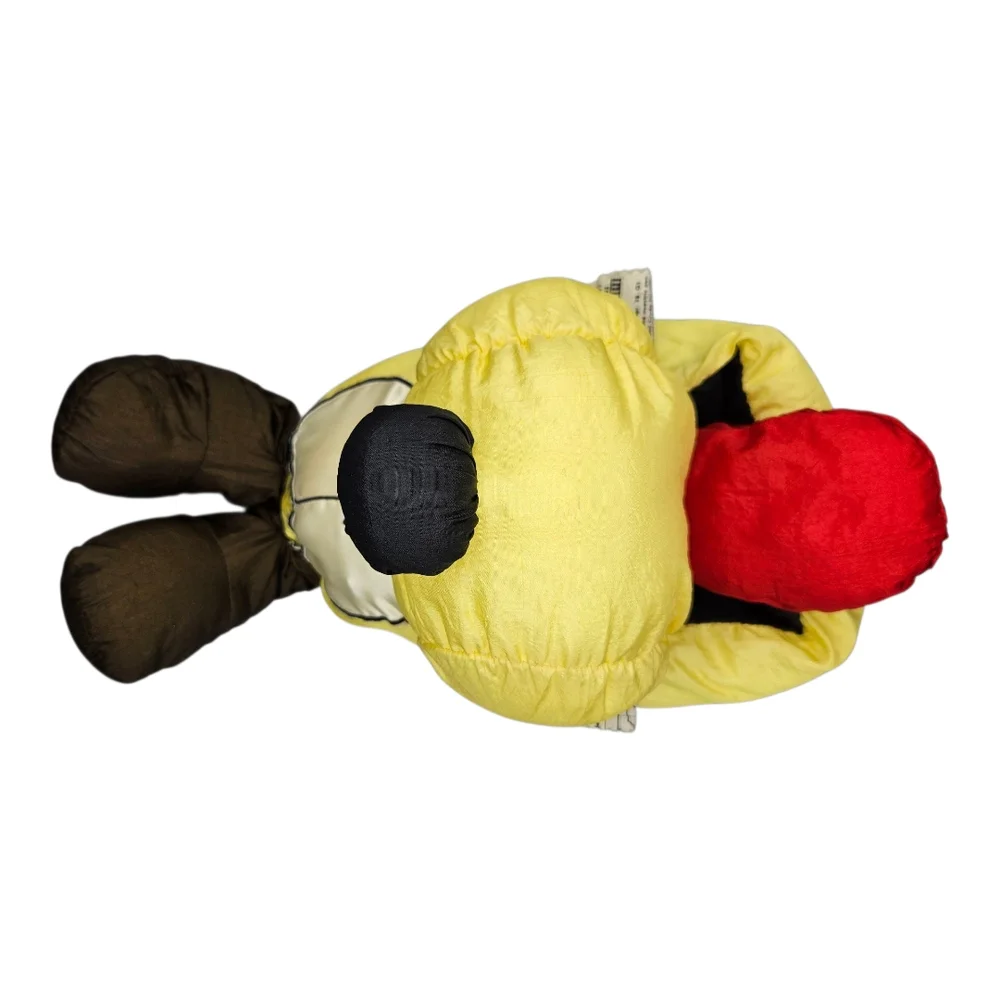 Playful Yellow and Brown Dog Slippers